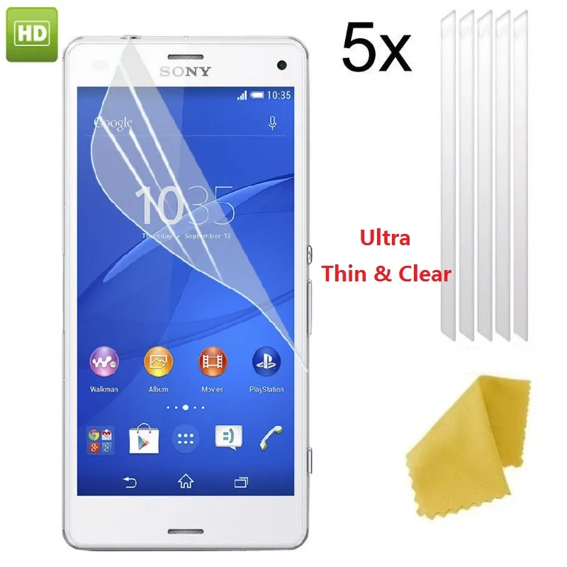 5x пленка для ЖК экрана с защитой от царапин sony Xperia xz Премиум xzs XA XA1 Ultra Z5 Z3 Z1
