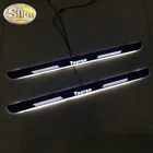 Автомобильная наклейка, движущаяся светодиодная педаль, Накладка на порог, дверной порог, освещение для дорожек Volkswagen Touran 2010-2018