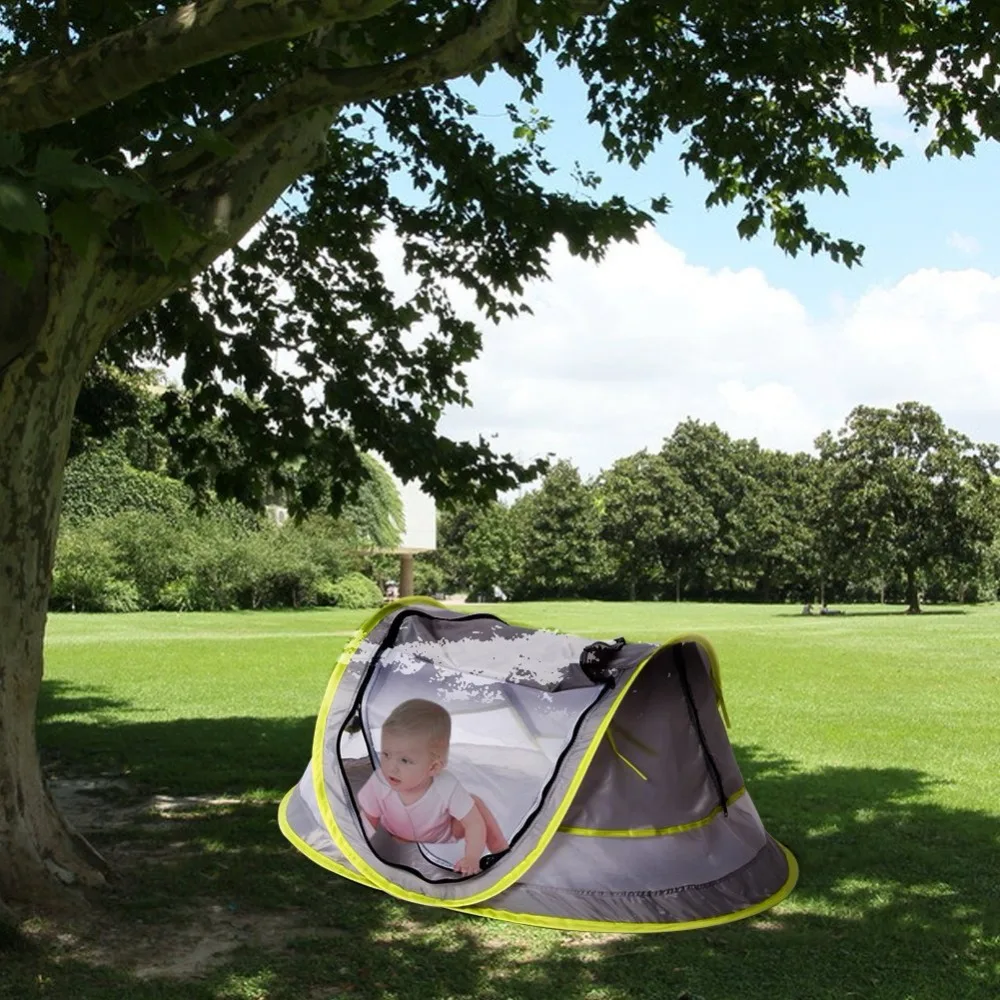 Baby Travel Bed Portable Beach Tent UPF 50+ Sun Shelter Pop Up Mosquito Net Toy | Игрушки и хобби