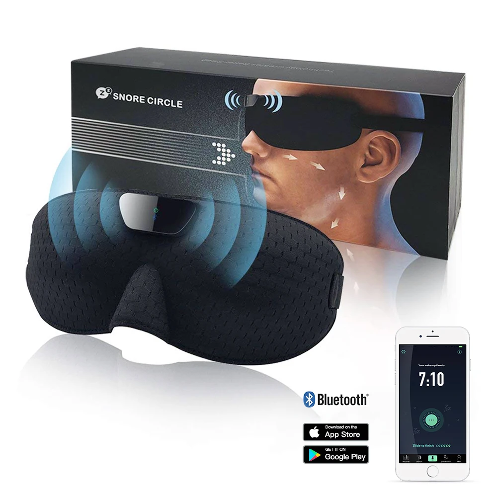 Snore stopper Anti eye mask Prevents snore Black Comfortable Sleep Snoring Solution Apnea Sleeping | Красота и здоровье