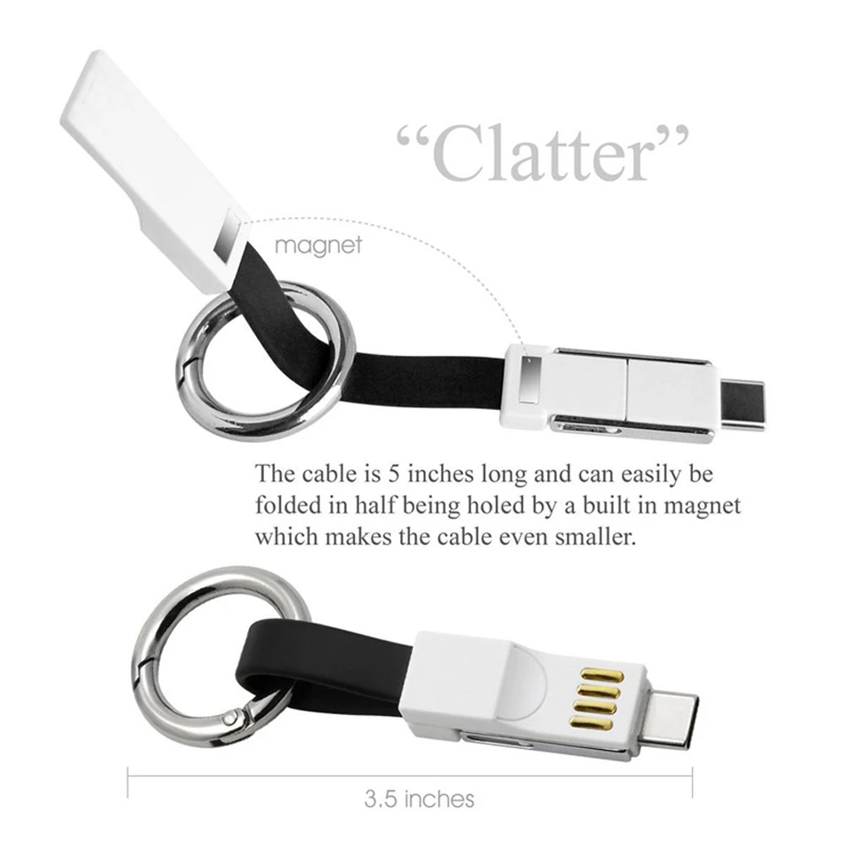 Oppselve Магнитный кабель Micro usb type C адаптер для быстрой зарядки телефона Micro usb type-C Брелок Зарядное устройство USB C для iPhone samsung