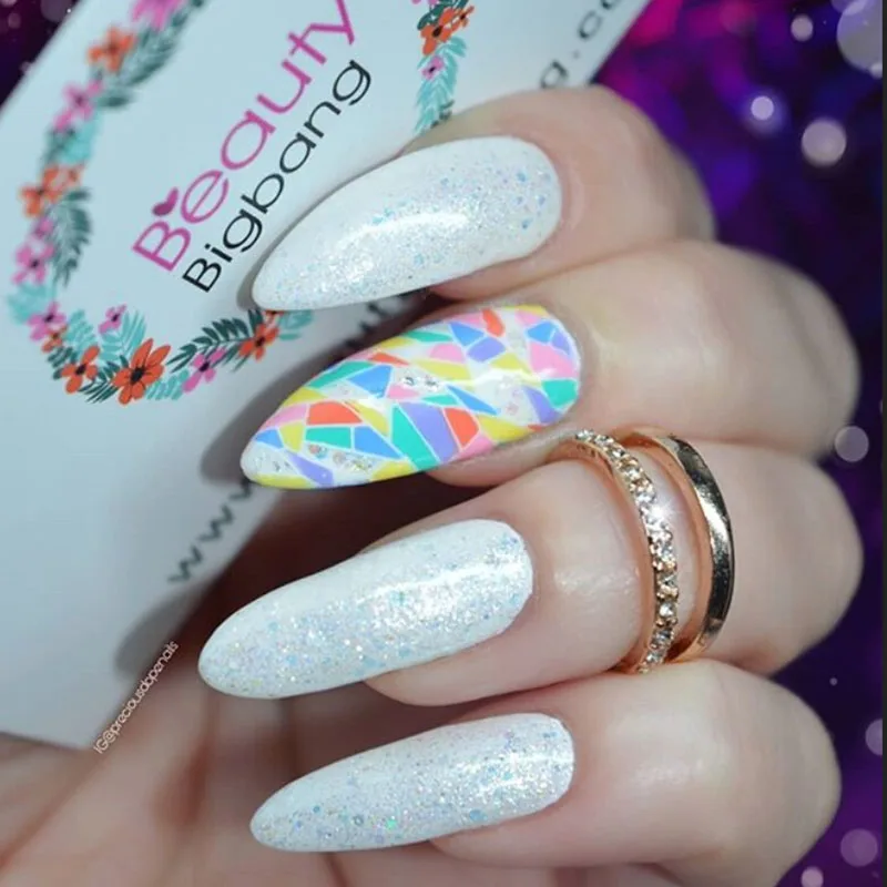 BeautyBigBang штамповочные пластины для ногтей геометрический шаблон в виде