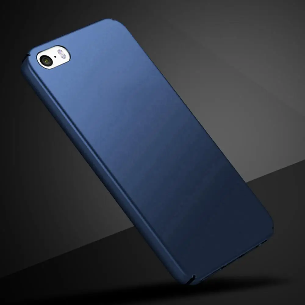 Матовый чехол для iPhone 5, роскошный тонкий жесткий чехол для iPhone 5S, iPhone se, чехол из поликарбоната, задняя крышка для iPhone 5se, чехлы для телефонов - Цвет: Royal Blue