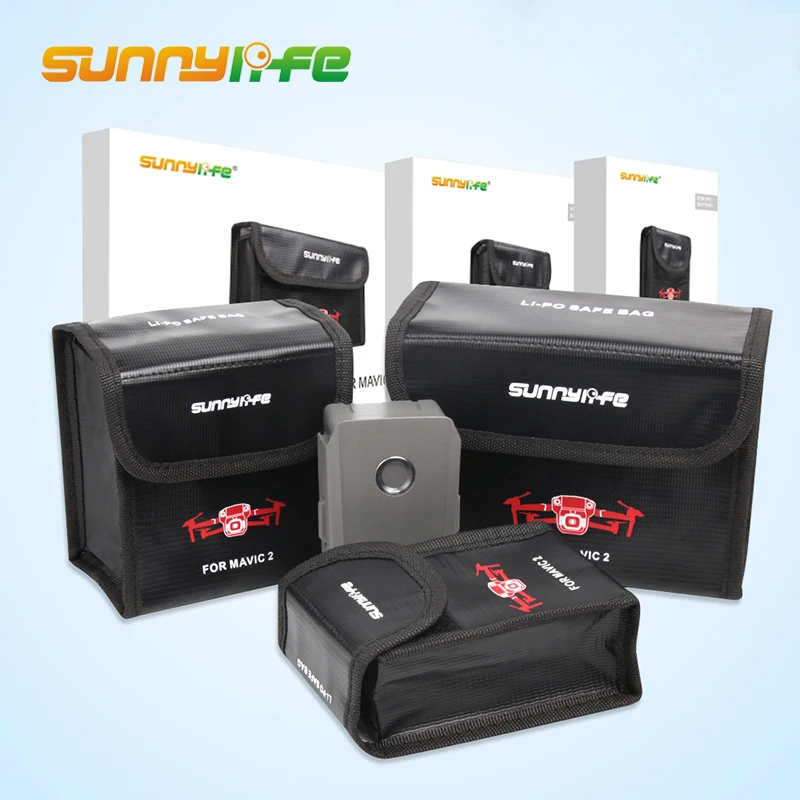 Sunnylife Mavic 2 Pro/Zoom Взрывозащищенная сумка для аккумуляторов защитный чехол хранения