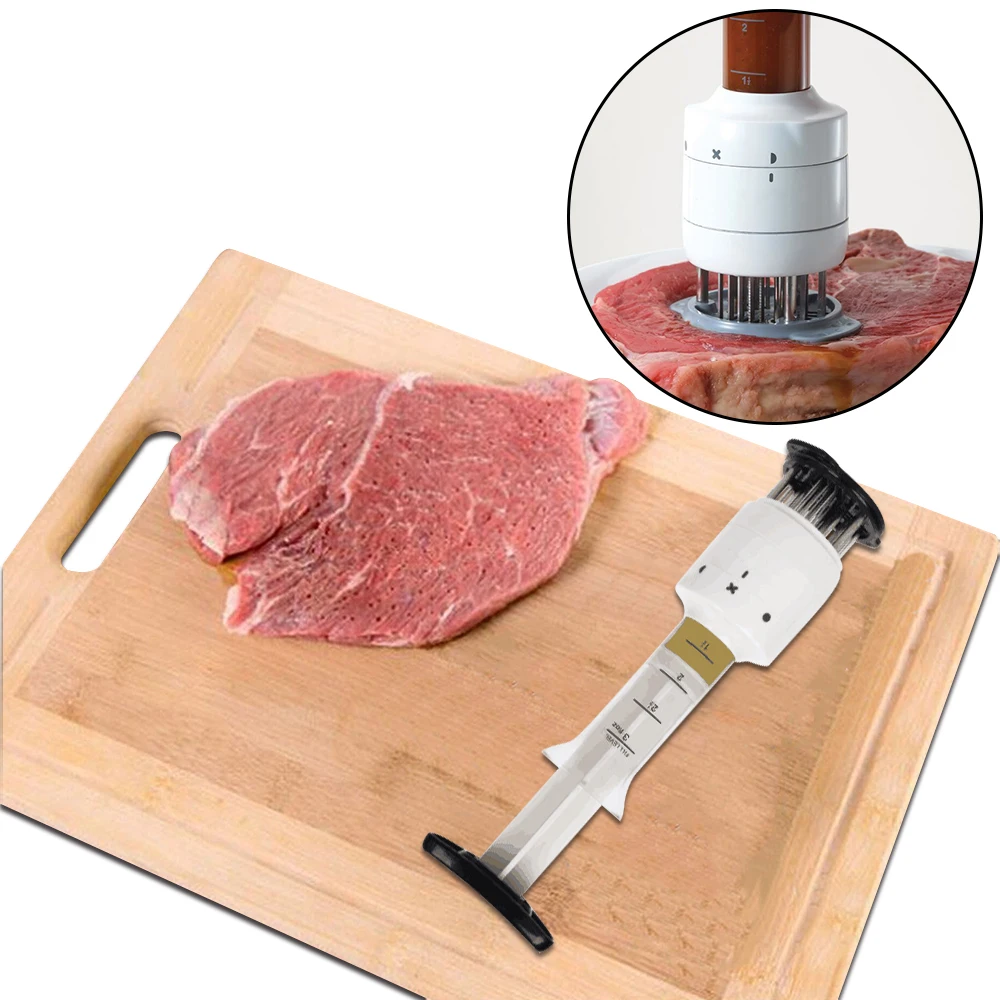 1 шт. многофункциональный контейнер для мяса из нержавеющей стали|meat tenderizer needle|meat