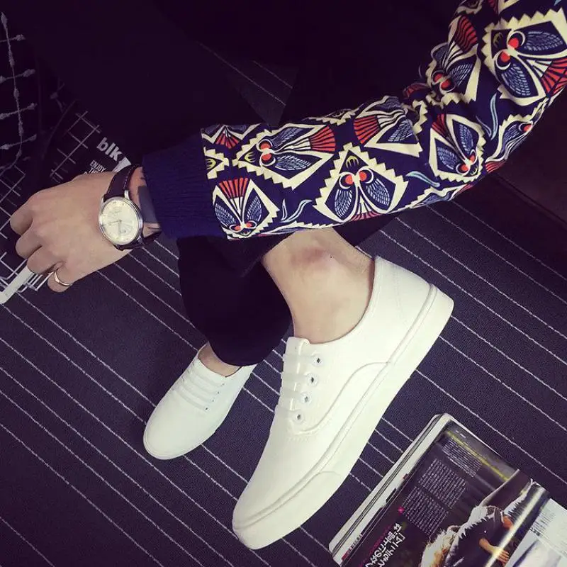 2018 New Style Love Shoes Pure Color Men's Breathable Canvas | Обувь