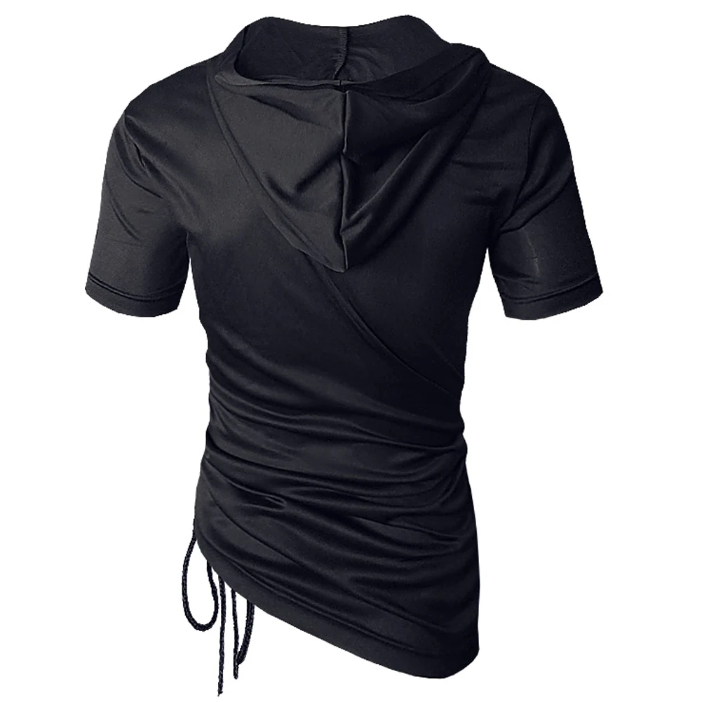 Новое поступление 2018 брендовая мужская Тонкая футболка с капюшоном мужские