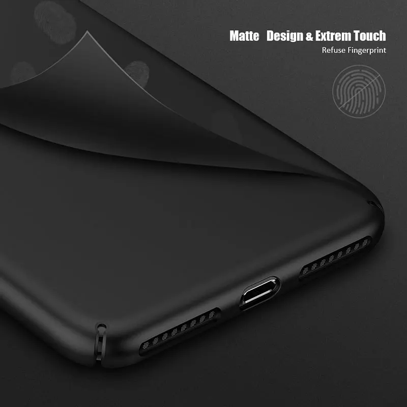 Матовый чехол KISSCASE для iPhone 8 7 Plus 6 s ультра тонкий из шелковой кожи 6s 5S 5 SE |