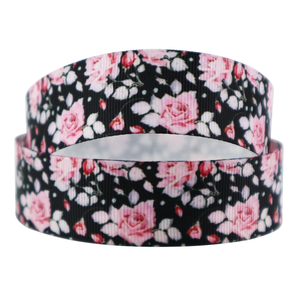 David accessories " 25 мм Совы из мультфильма, с принтом в виде птицы, резинка из полиэстера 10yds, материалы для ручных поделок, Свадебная подарочная упаковка, 10Yc3190 - Цвет: 1059929001