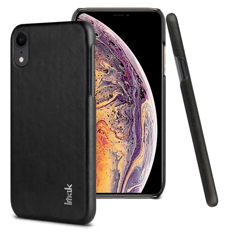IMAK серия Ruiyi Роскошный чехол из искусственной кожи для Apple iPhone XR жесткая задняя