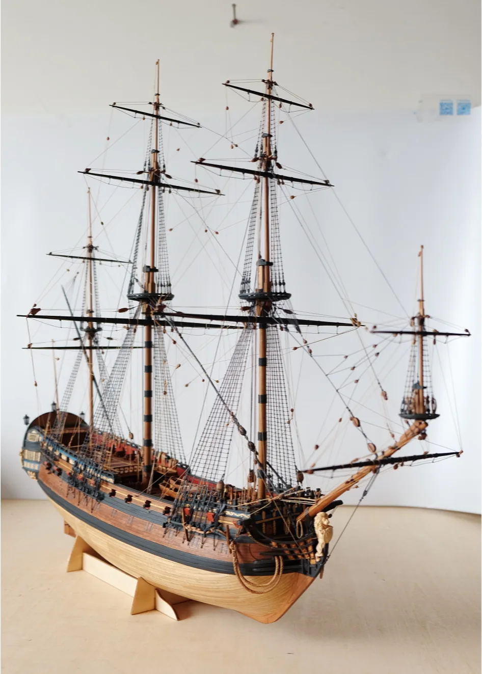 Классическая деревянная парусная лодка 1/96 ingermanland 1715 комплект деревянной