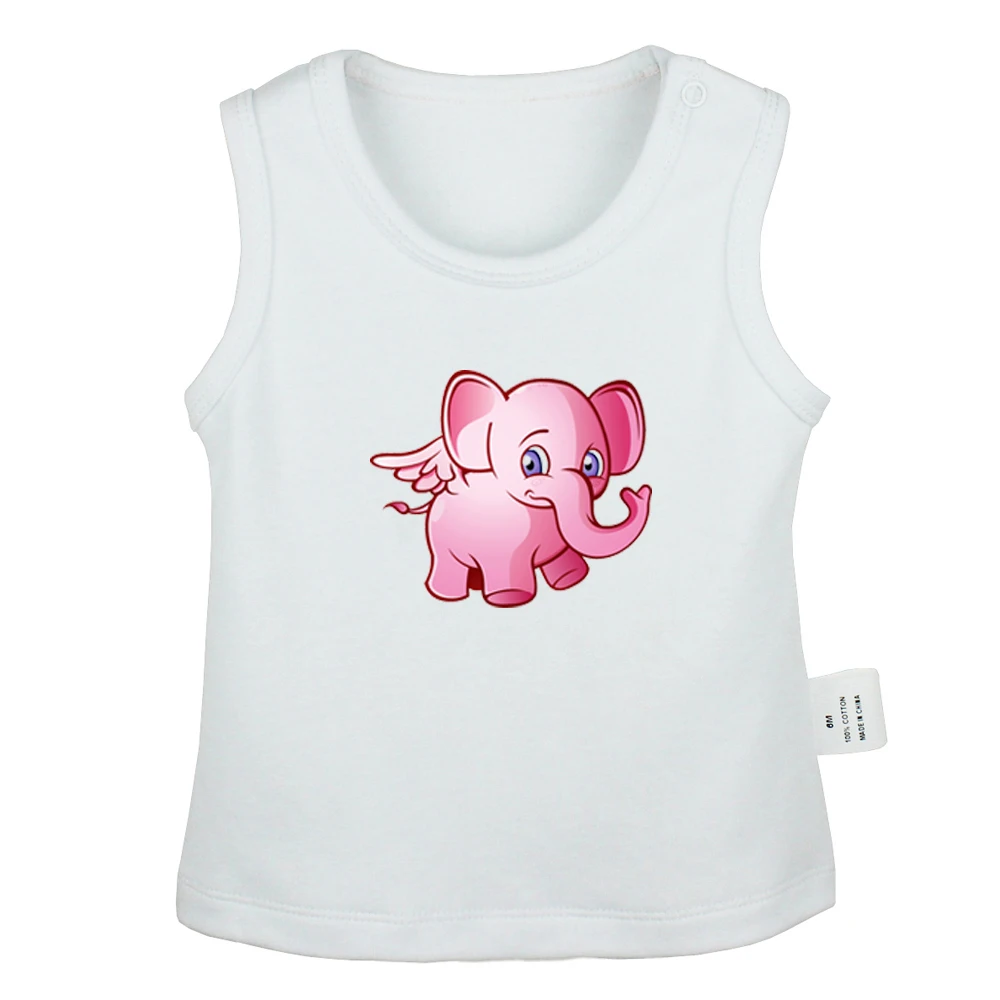 Angry Chicken Pink Dumbo Fairy tale miko and fierce tiger Newborn Baby Tank Tops Toddler Vest Sleeveless Infant Cotton Clothes | Детская