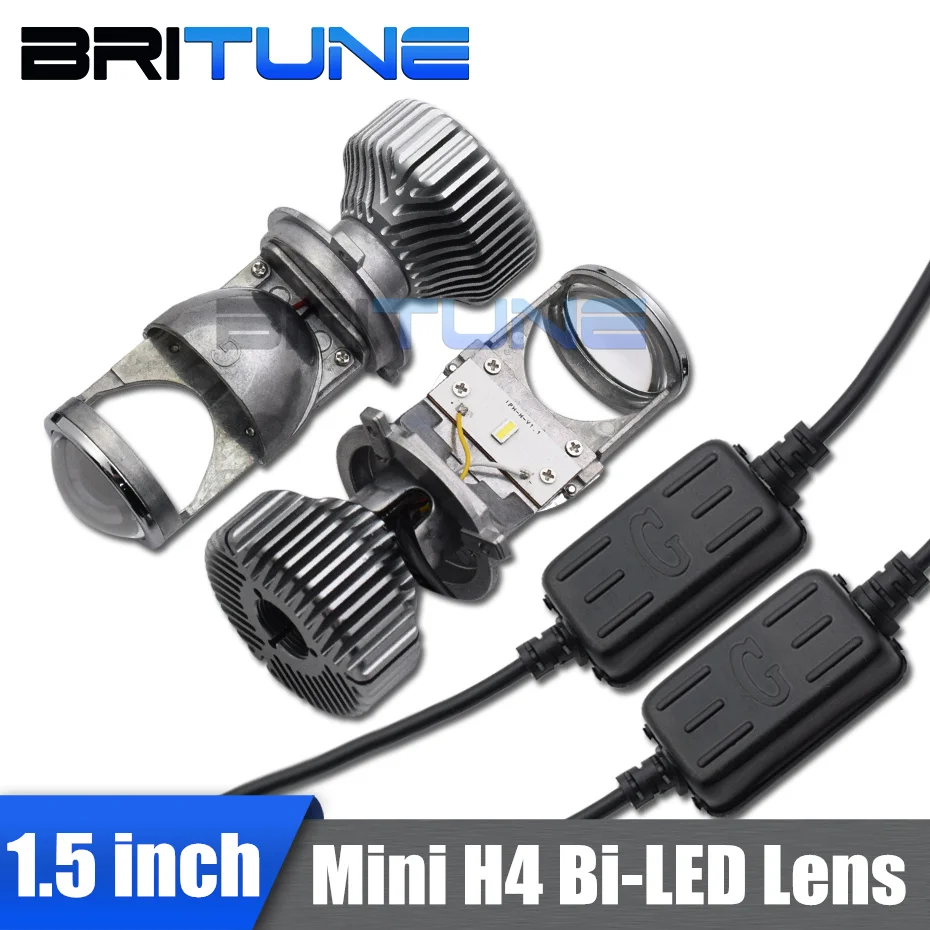 Би светодиодный объектив H4 линзы для фар мини проектор автомобильных аксессуары
