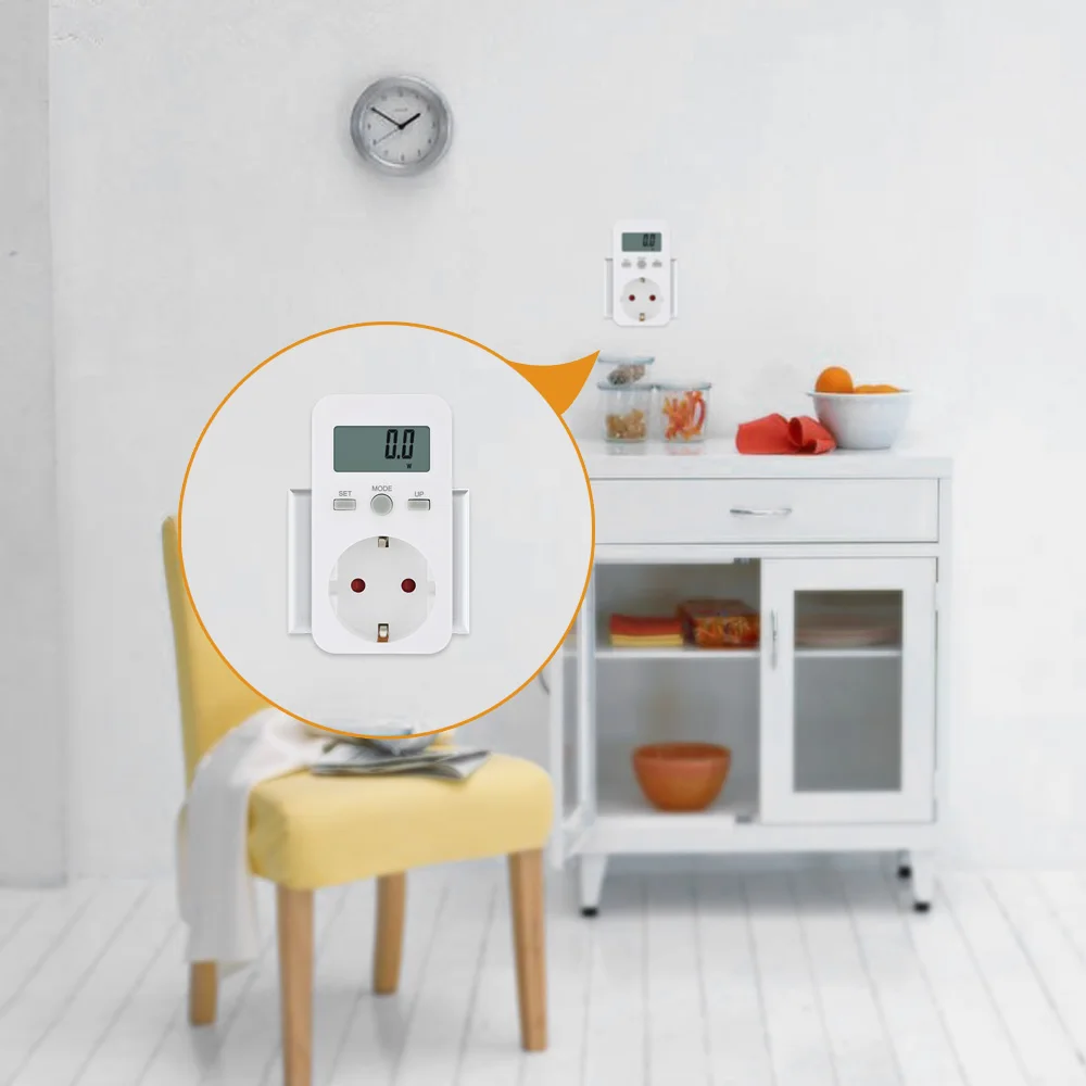 Штепсельный цифровой ваттметр устройство для измерения мощности электроэнергии