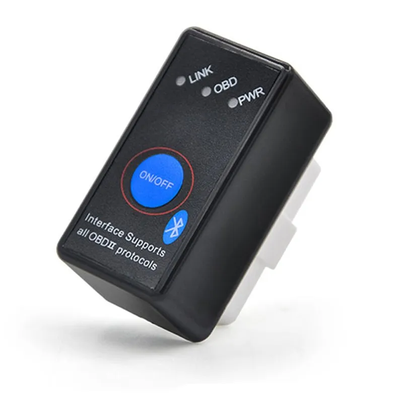 Супер Мини V2.1 ELM327 Bluetooth ELM 327 BT V2.1 OBD2 OBD II OBD 2 Автомобильный сканер штрих-кода с переключателем для Android Symbian Windows