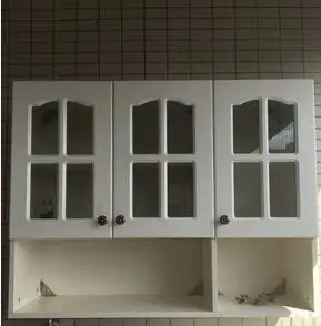 

European style kitchen condole top hangs ark three glass door to add bottom multilayer board