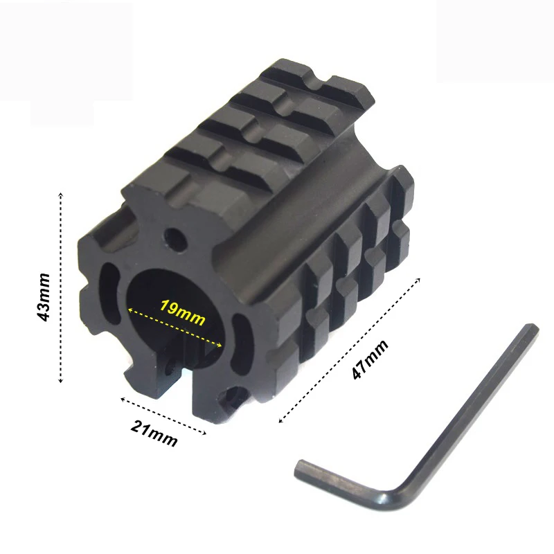 Тактические аксессуары для страйкбола 19 мм Универсальный 3 Пикатинни Вивера