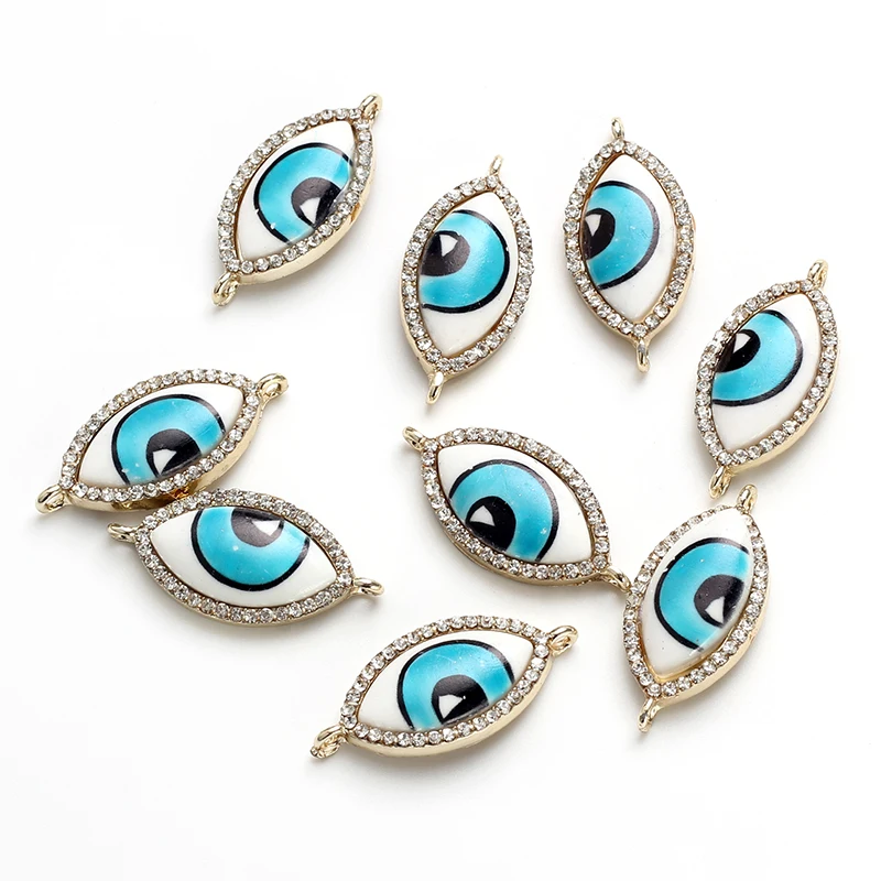 Lucky Eye сглаза мозаика Шарм Сплав Разъем Diy ювелирные аксессуары Изготовление