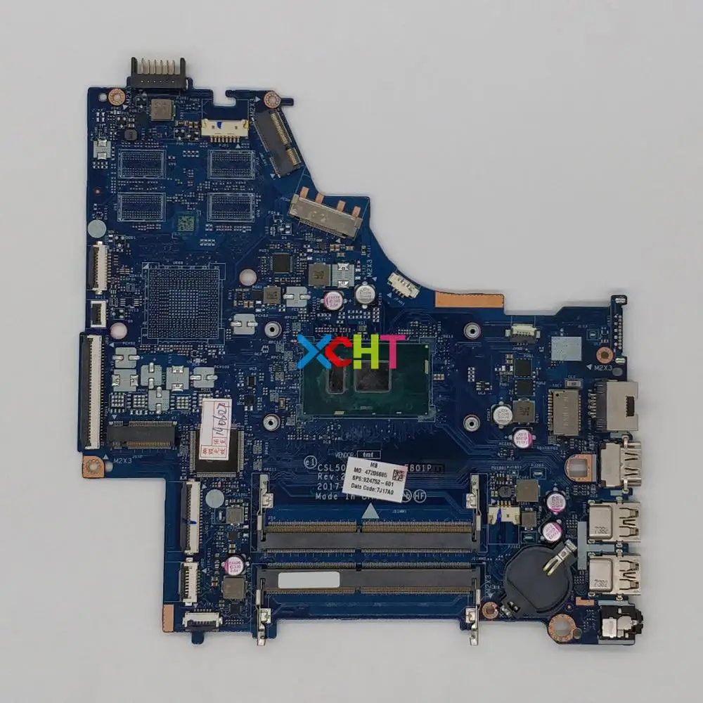 924752 601 001 UMA LA E801P w i7 7500U CPU для ноутбука HP 15 BS Series 15T BR000 материнская плата ПК