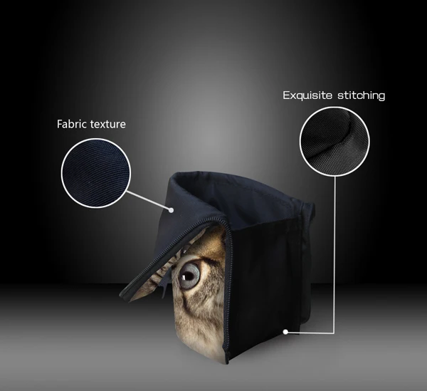 Милый чехол карандаш FORUDESIGNS с животными кошками косметичка из денима для макияжа