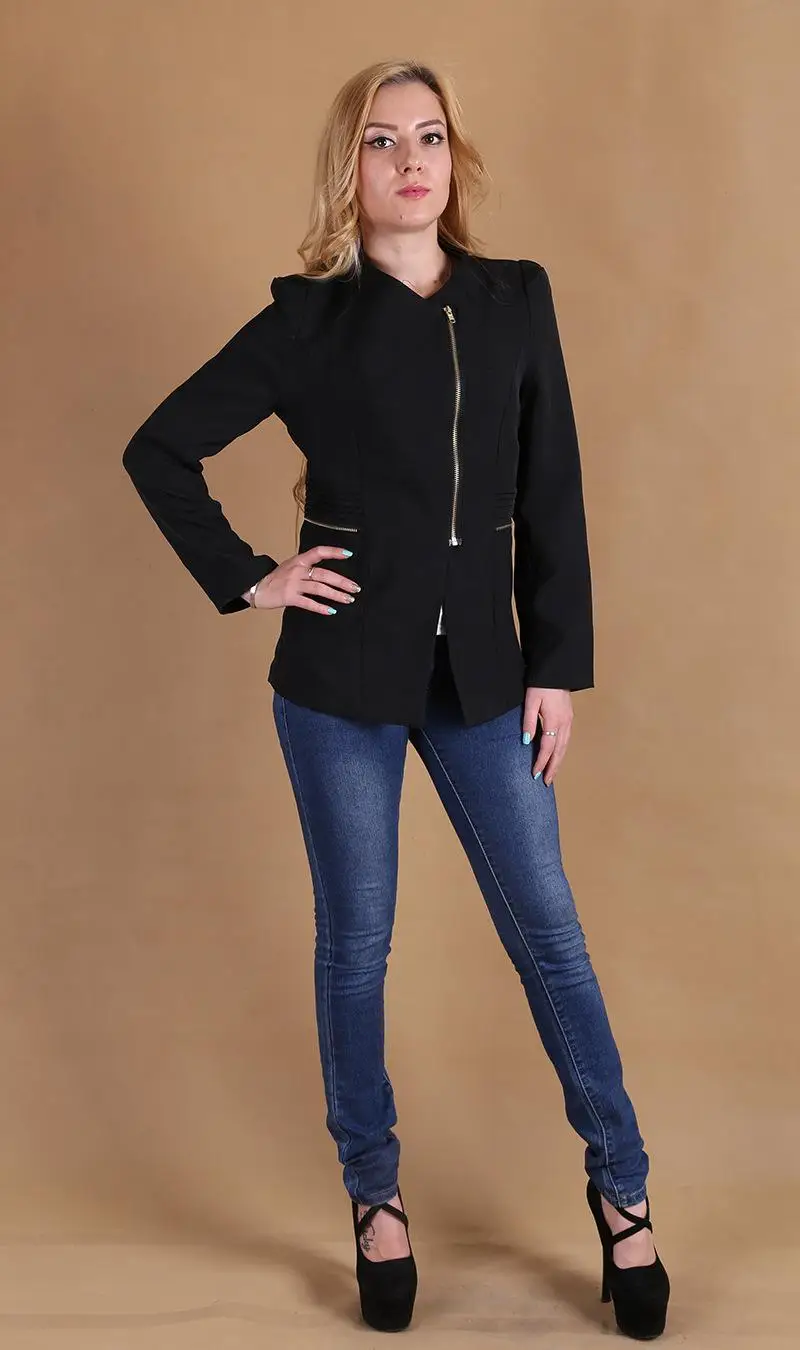 2018 New Blazers Autumn Spring Women Blazer Elegant Long Sleeve Casual Solid Yellow Slim Ladies Suits Jackets WB3 | Женская одежда