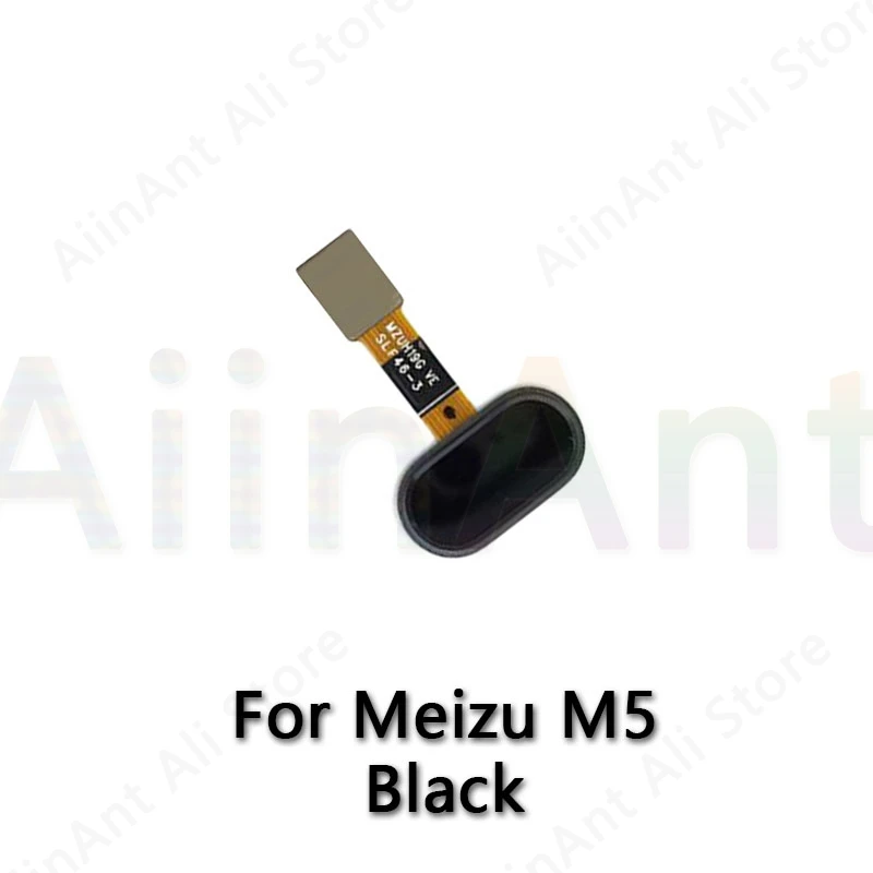 M5 Black Главная Кнопка возврата отпечатков пальцев Сенсорный ID сенсор гибкий кабель для Meizu M5 Note M5s дом отпечатков пальцев Flex - Цвет: M5 Black