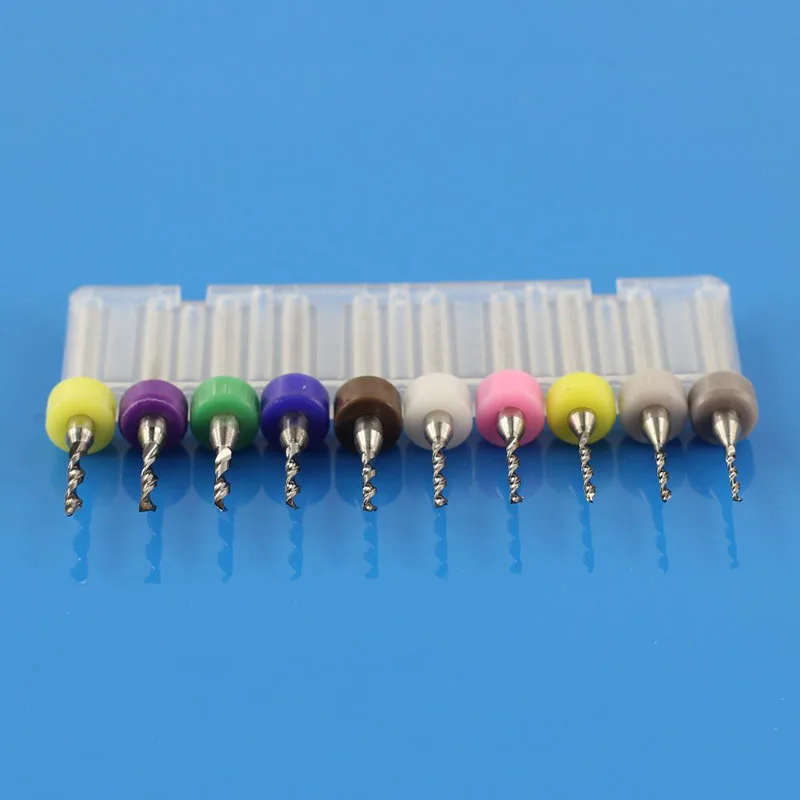 10pcs/Set PCB Print Circuit Board Carbide CNC Mini Micro Drill Bits Tool 1.1-2.0 |