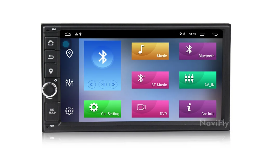 Navifly 2din 2+ 32G Android 9,1 Универсальный Автомобильный мультимедийный плеер радио для VW toyota nissan qashqai x trail-note KIA gps Navi
