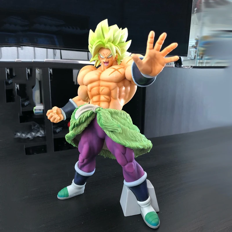 34 см большая Оригинальная фигурка Banpresto Dragon Ball, Супер Saiyan Broly Broli, ПВХ фигурка, модель, игрушки, фильм, фигурка Borly