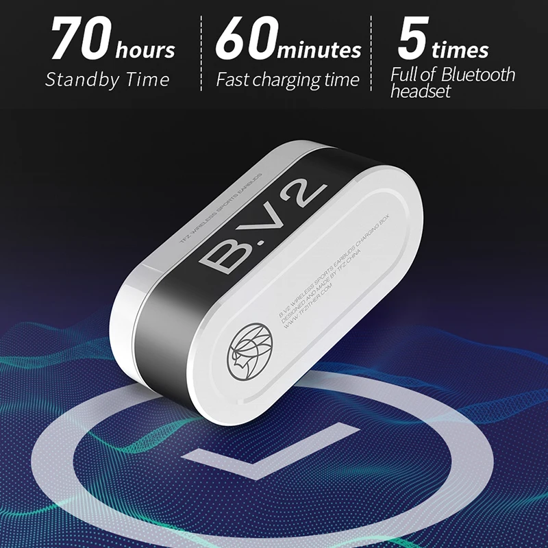 TFZ BV2 TWS Bluetooth V5.0 наушники вкладыши с зарядным устройством двойной микрофон IPX5 для