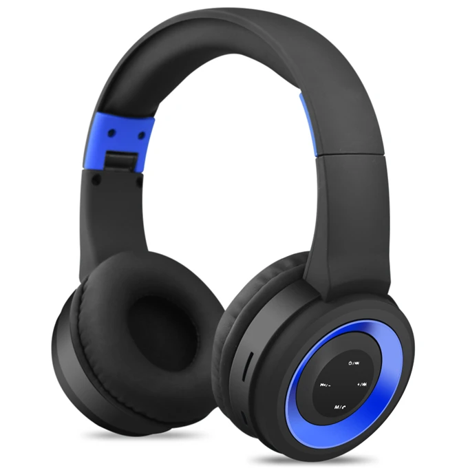 Синий Наушники Memories Music, Bluetooth, спортивные наушники, поддержка TF карты, FM радио, AUX с микрофоном, лучшие беспроводные наушники, синий, красный - Цвет: Синий