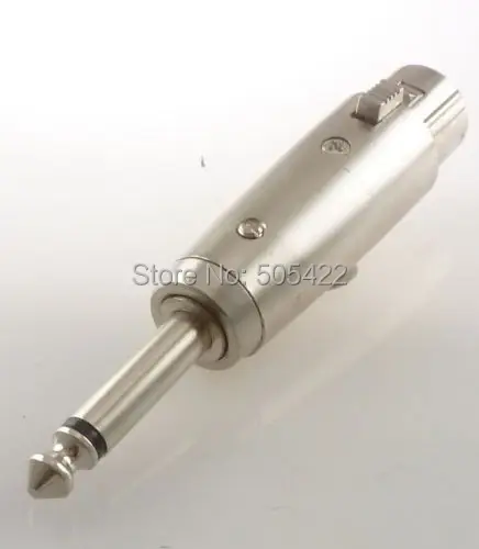 Аудиокабель 20 шт./лот 3pin XLR Мама до 1/4 дюйма 6 35 мм моно папа адаптер для микрофона и