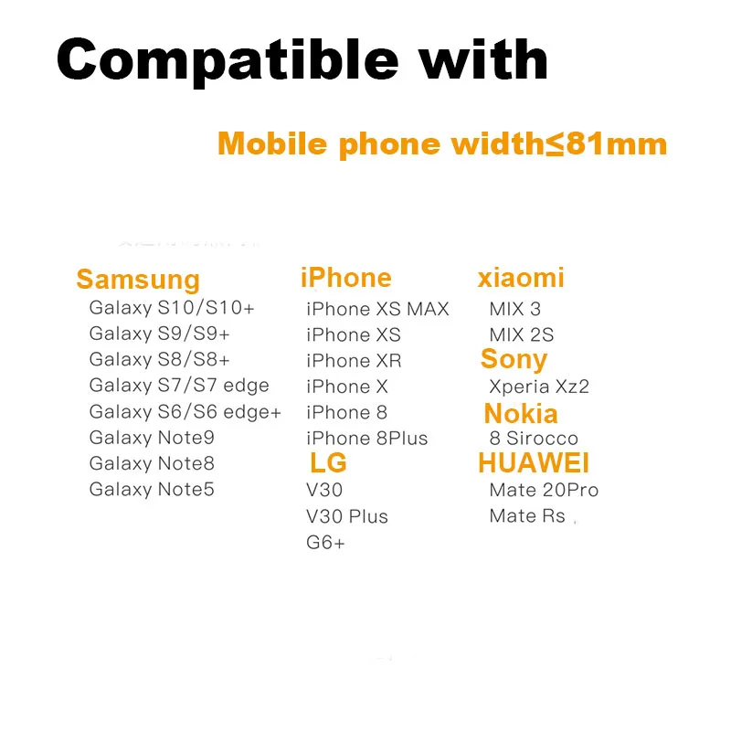 10 Вт 7,5 Вт беспроводная автомобильная зарядка для iPhone XsMax/Xs/Xr/8 plus быстрая Беспроводная зарядка держатель Подставка для зарядки для samsung HUAWEI