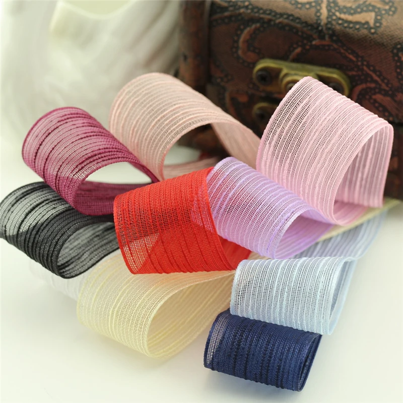 5 м/лот 25 мм рельефная Снежная пряжа Прозрачная Лента ручной работы аксессуары