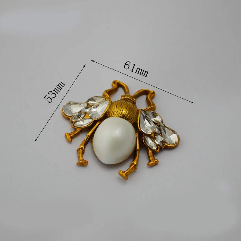 2 шт. металлического жемчужного жука пчелы Шпильки заклепки для DIY Кожа ремесло