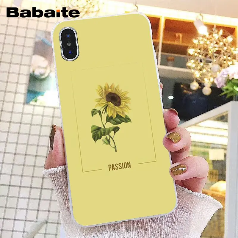 A12 Babaite Love Passion Ball желтый подсолнух арт эстетический чехол для телефона для iphone 11 Pro 11Pro Max 8 7 6 6S Plus X XS MAX 5S SE XR - Цвет: A12