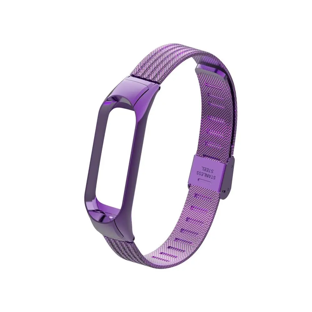 D Для Xiaomi Mi Band 3 часы Роскошный Металлический Ремешок на руку умные наручные часы браслет аксессуары - Цвет: D