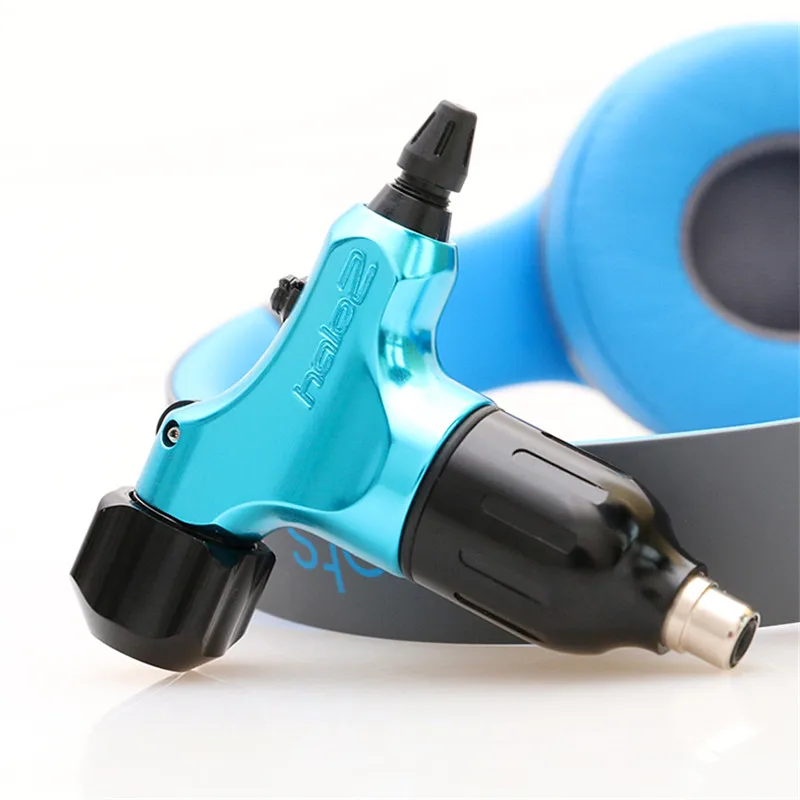 Зеленый halo2 RCA Rotray Швейцарский Двигатель татуировки пистолет+ авто-замок Grip татуировки Tube для иглы татуировки питания hcm02-gn - Цвет: Синий