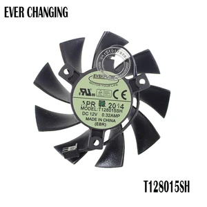 Кулер для видеокарты T128015SH, 75 мм, 2P, 2 контакта, 12 В постоянного тока, 650 А, кулер для EVGA GTX 450 650Ti GTS