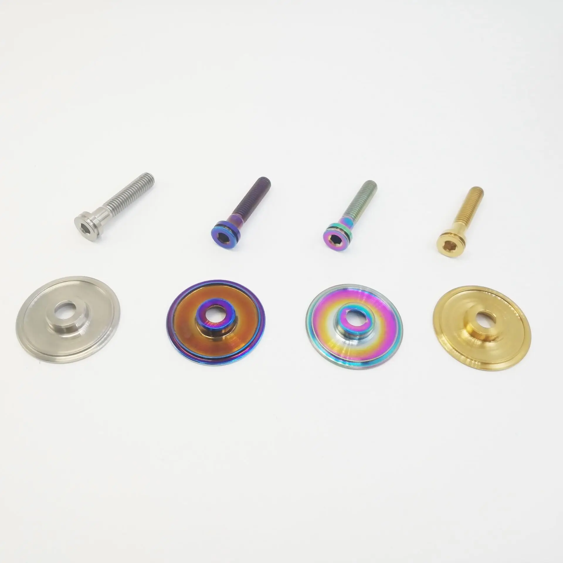 Титановая Крышка с болтом M6x30mm для велосипедной гарнитуры крышка верхним штоком