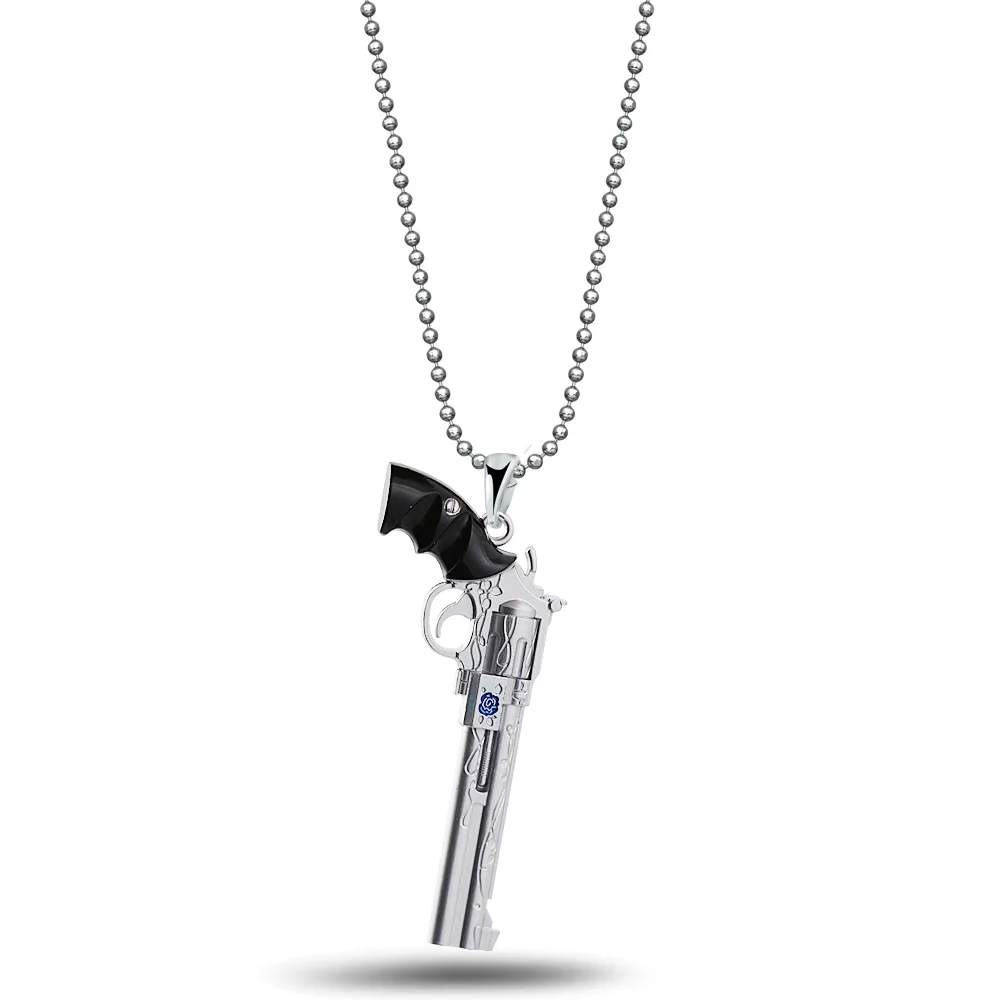 silver Игра может плакать брелок DMC 5 Пистолет модельный брелок Данте восстание Пробуждение меч кулон брелок Красная Королева llaveros ювелирные изделия подарок - Цвет: silver