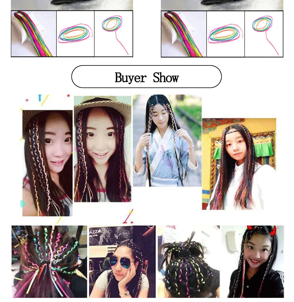 Красочные Braider шелковые веревки DIY ручной работы аксессуары для волос для девочек Инструменты для укладки свадебной вечеринки модные красивые волосы