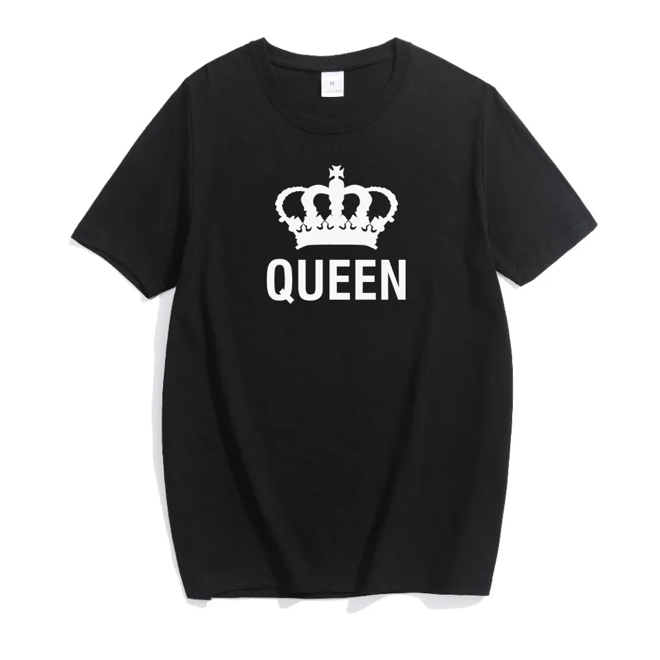 Семейная одежда футболки с принтом KING QUEEN PRINCE и PRINCESS футболка пара пап сыновей для