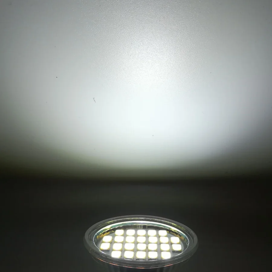 Светодиодная лампа 12 в постоянного тока 5 шт. 1 вт MR11 G4 24 светодиодный ода 3528 SMD 1210