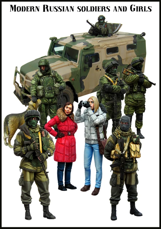 Эволюция-миниатюрные BS-006 1/35 современных русских солдат и девочек | Игрушки хобби