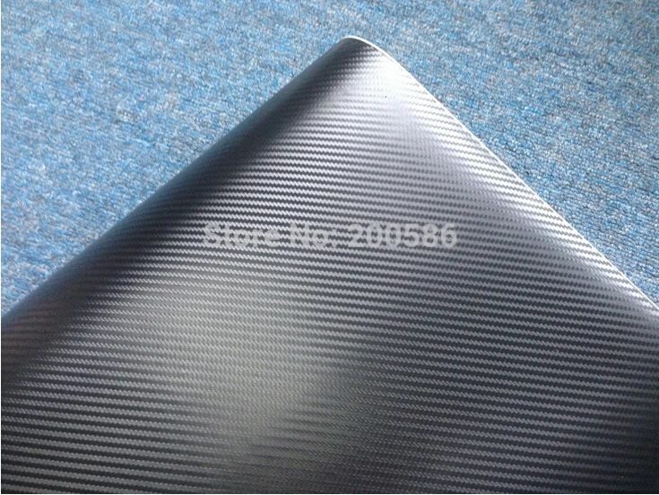 Черная 3D виниловая пленка из углеродного волокна Виниловая для автомобиля