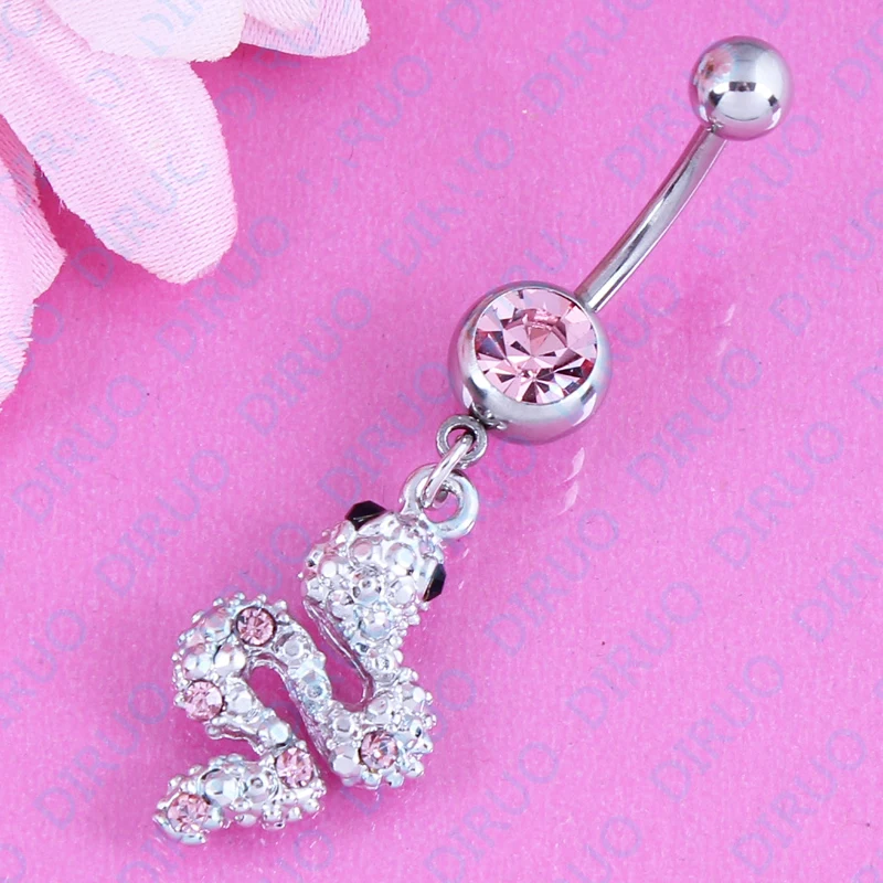 Женское кольцо для пирсинга пупка из нержавеющей стали 316L 14 г|steel skin body jewelry|steel cap