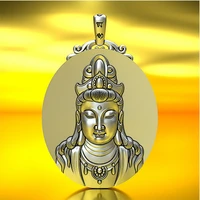 999 sterling silver guanyin pendant gift free delivery manual free shipping
