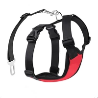 dog car seat belt set harness vest safety dog vehicle cars seat belts soft nylon mesh pet travel seat belt for medium large dogs