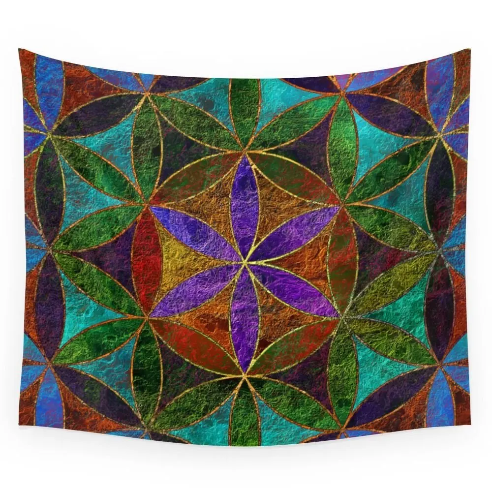 Цветок жизни (Священная геометрия) 2 стены гобелен|wall tapestry|tapestry wallflower of life |